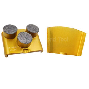 HTC Metal Grinding Block with Three Button Segment for Concrete